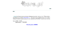 Tablet Screenshot of core.pl