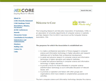 Tablet Screenshot of core.edu.au